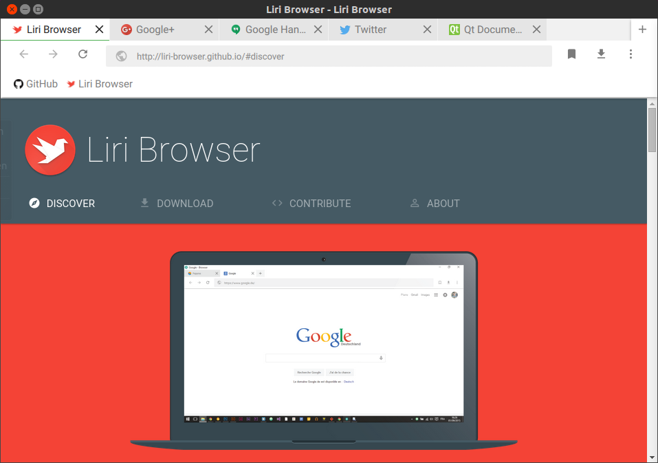 Liri Browser for linux