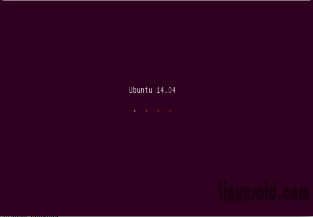 Начало установки ubuntu 14.04