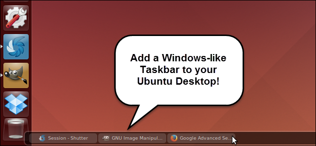 панель задач на рабочем столе Ubuntu 14.04